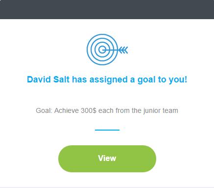 New goal assigned Notification