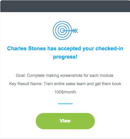 Employee Goal Progress Notification