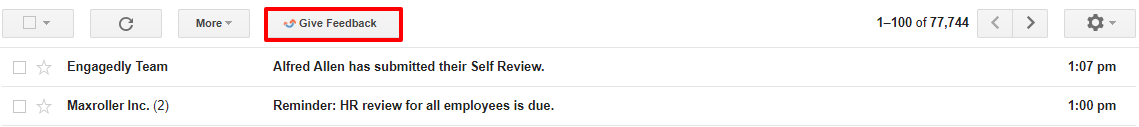 Give Feedback Extension