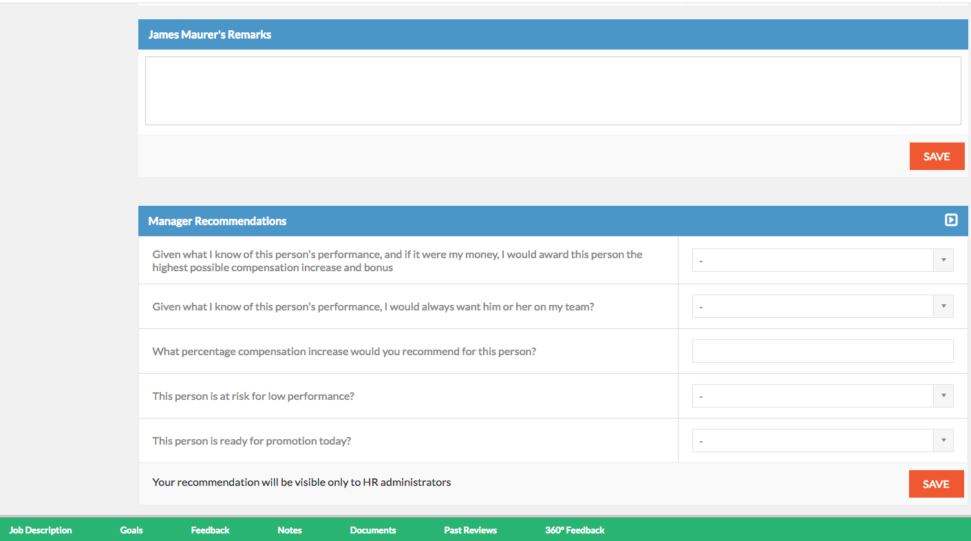 Performanceformmanager