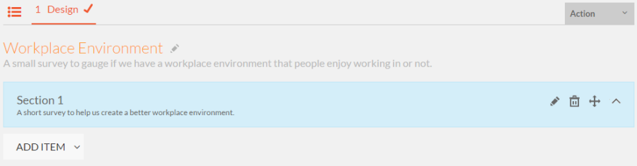 actual survey