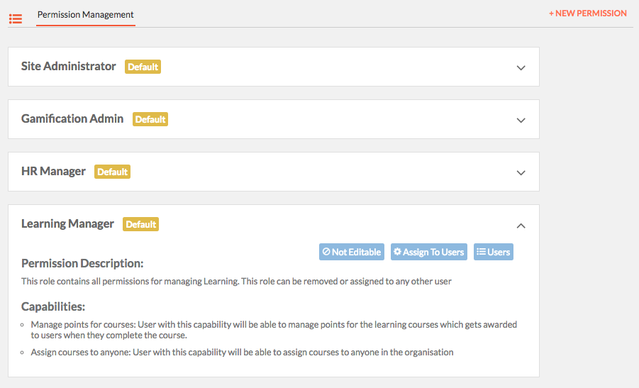 Learning Permission Management
