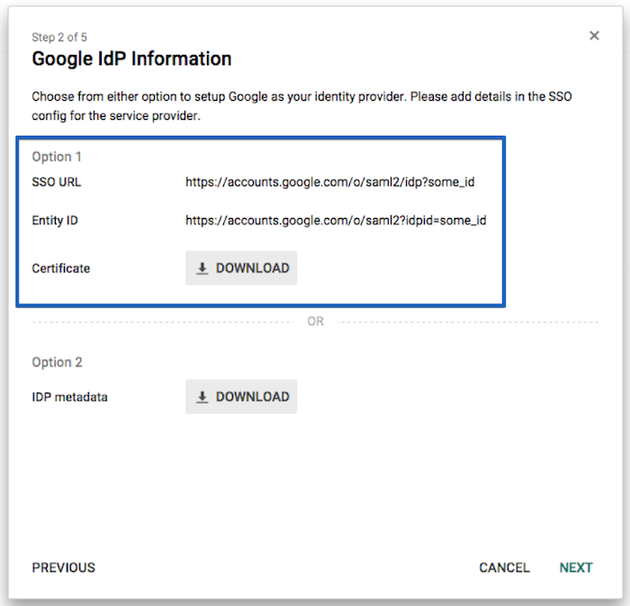 google-idp-information