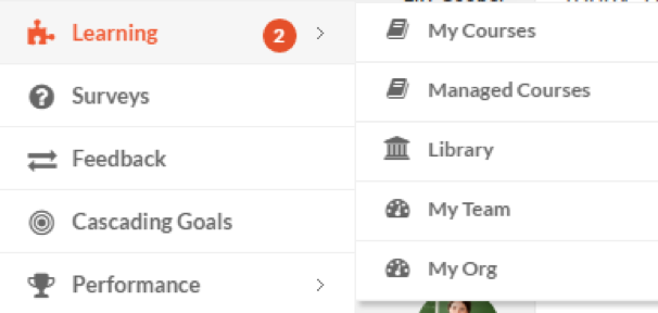 5 sub-menus