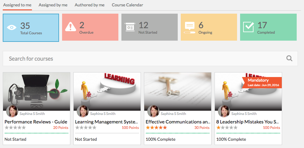 Learning Assigned To Me