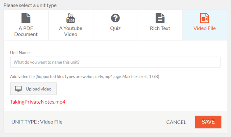 Video File Unit