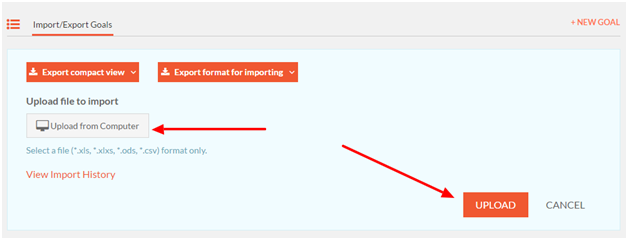upload template