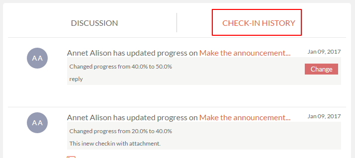 Checkinmodify