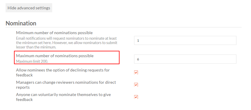 Nominations