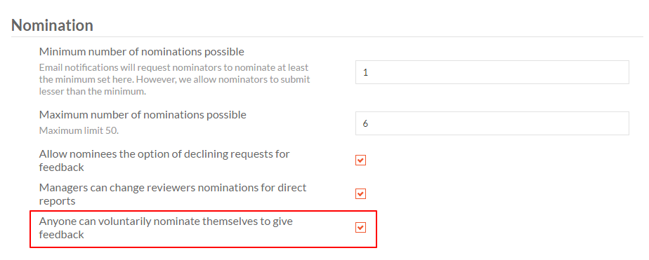 self nomination