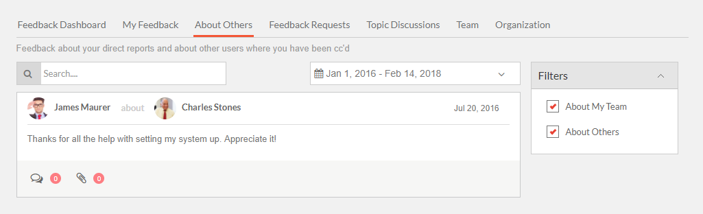 Feedback - About Others