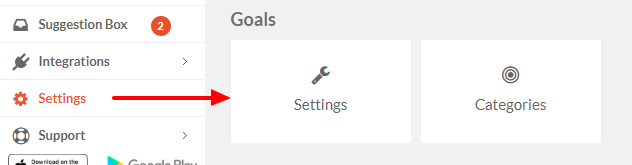 Goal setting software