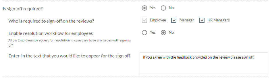 sign off
