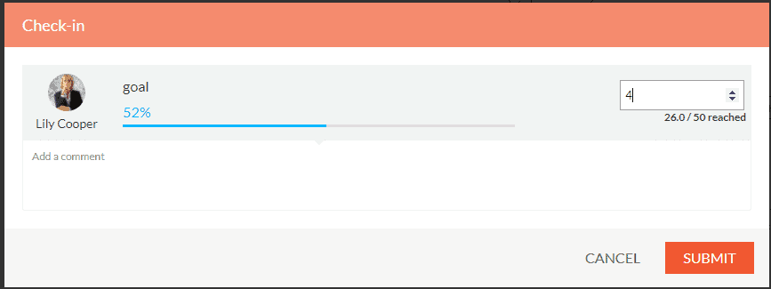 Track goals from email with AMP and Engagedly