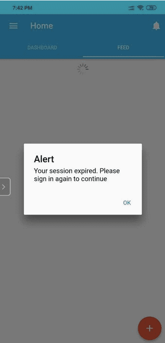 Engagedly Mobile Screen Session Time Out