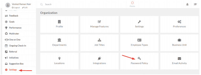 Password Policy Settings