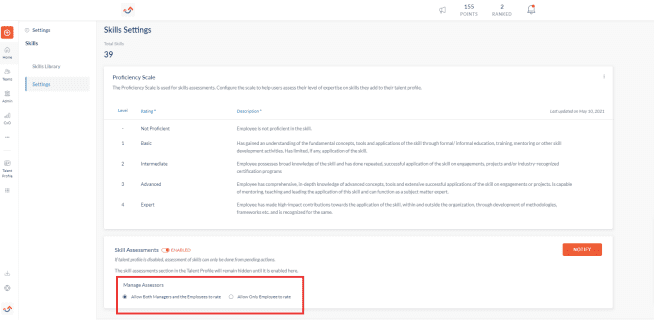 Enable skills for manager and employees