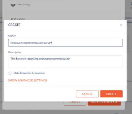 Enagagedly survey creation