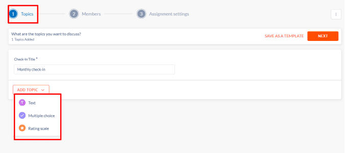 Check-in for someone - topics