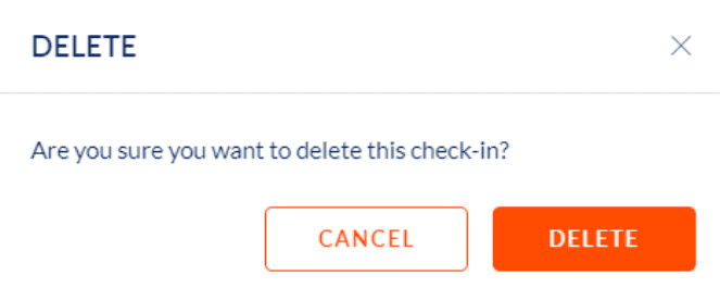 Delete check-in