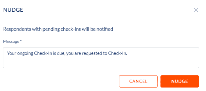 Nudge pending check-ins