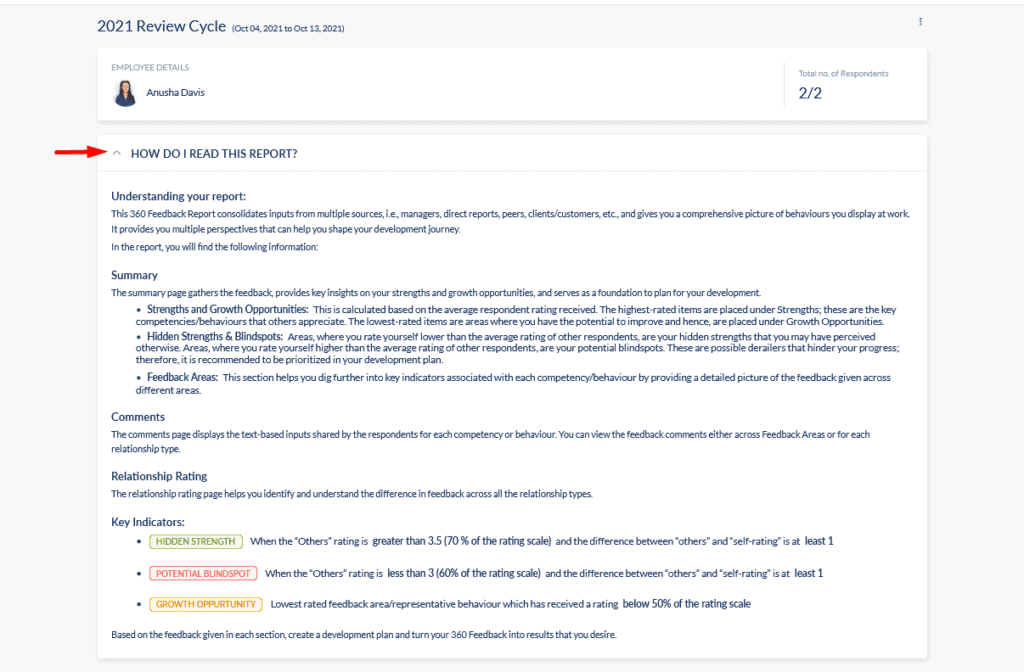 How to read this report