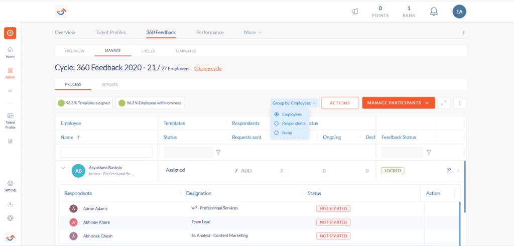Manage review