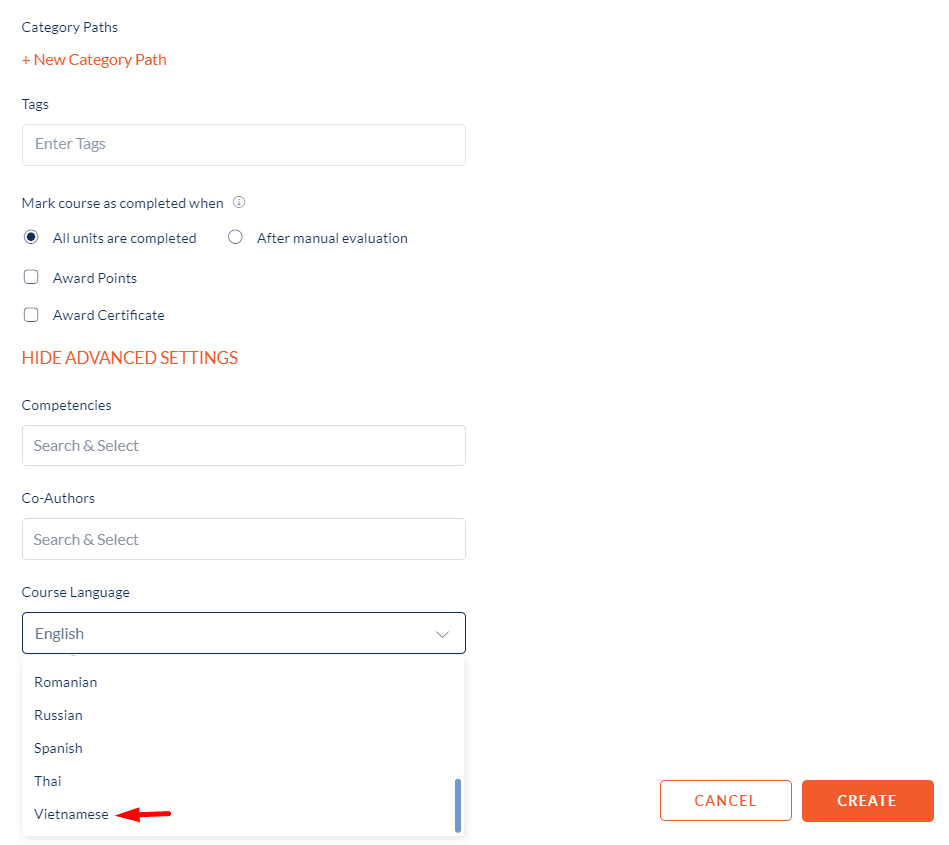 Vietnamese Language added