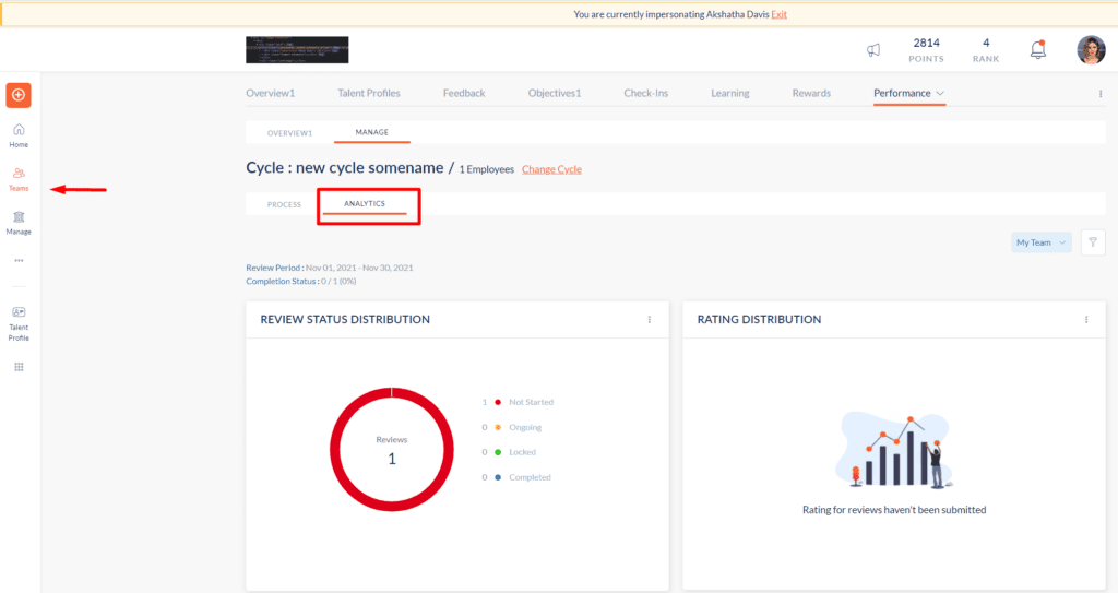 Changes in the learning widget