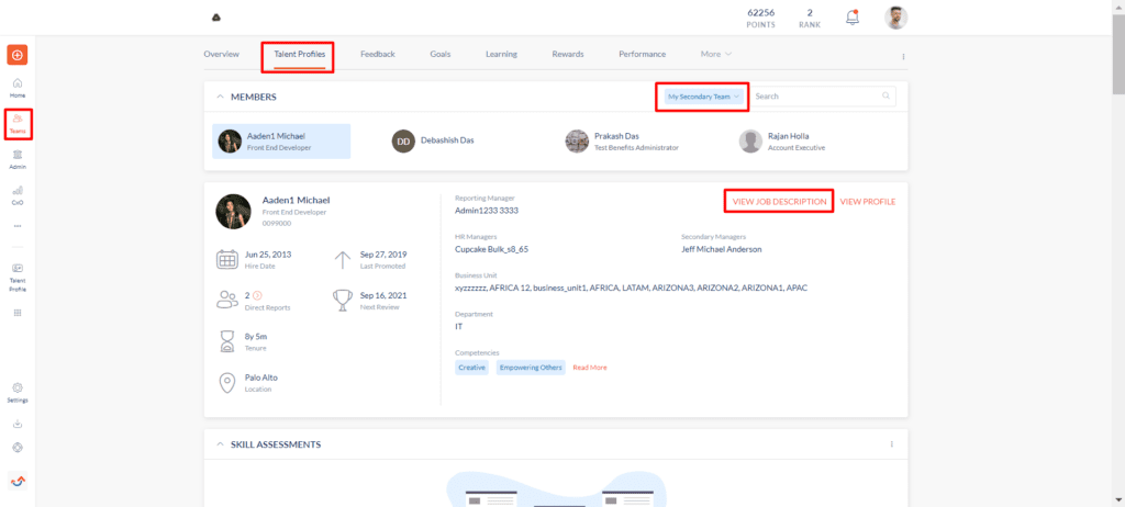 Functionality to add job description