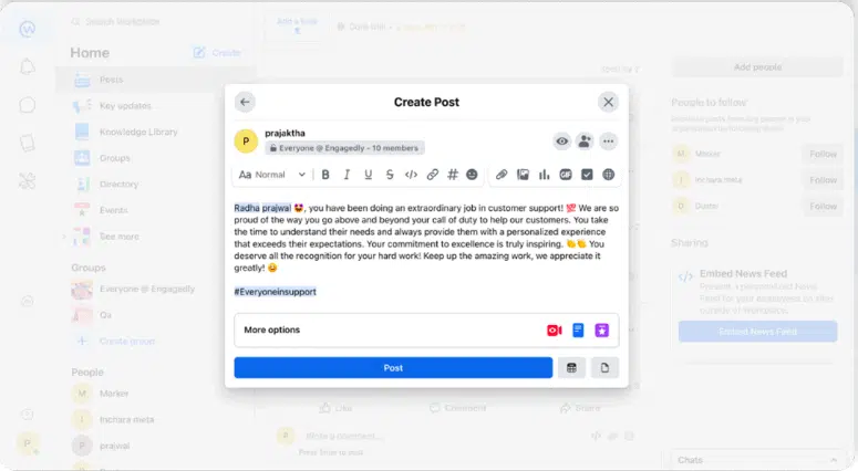 Streamlined rewards and recognition