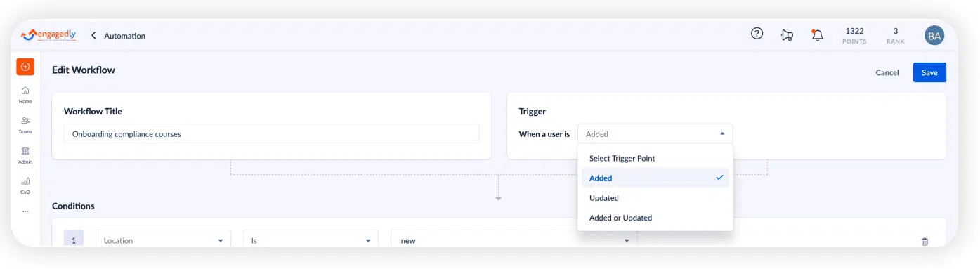 Trigger-Based Automation-Engagedly Learning Automation