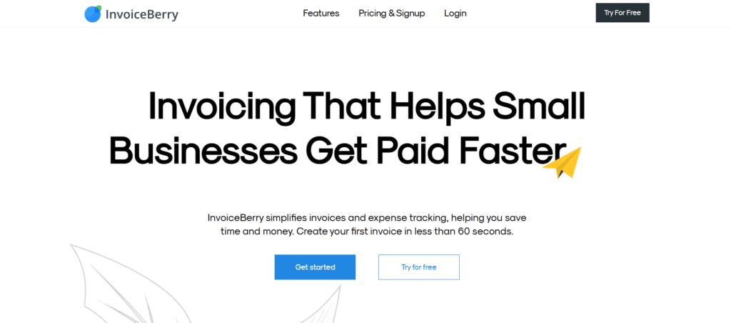 InvoiceBerry - Best for Online Invoicing
