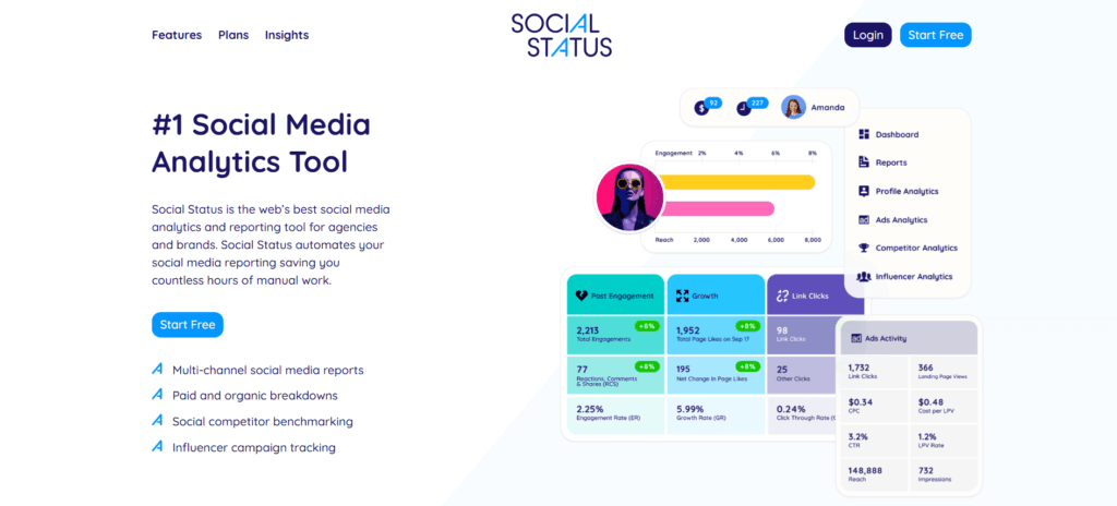 Social Status - Best for Social Media Analytics