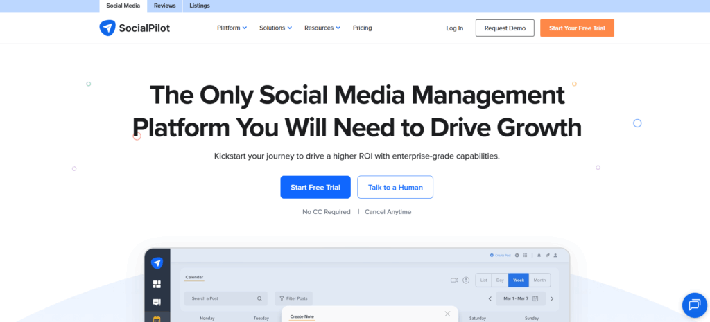 SocialPilot - Best for Social Media Marketing