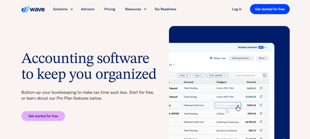 Wave - Best Free Accounting Software