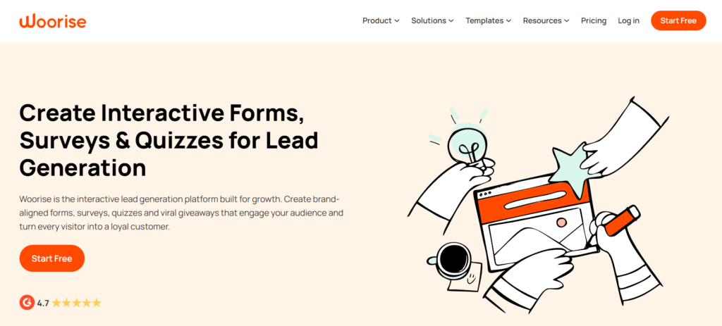 Woorise - Best for Landing Pages, Contests & Lead Capture