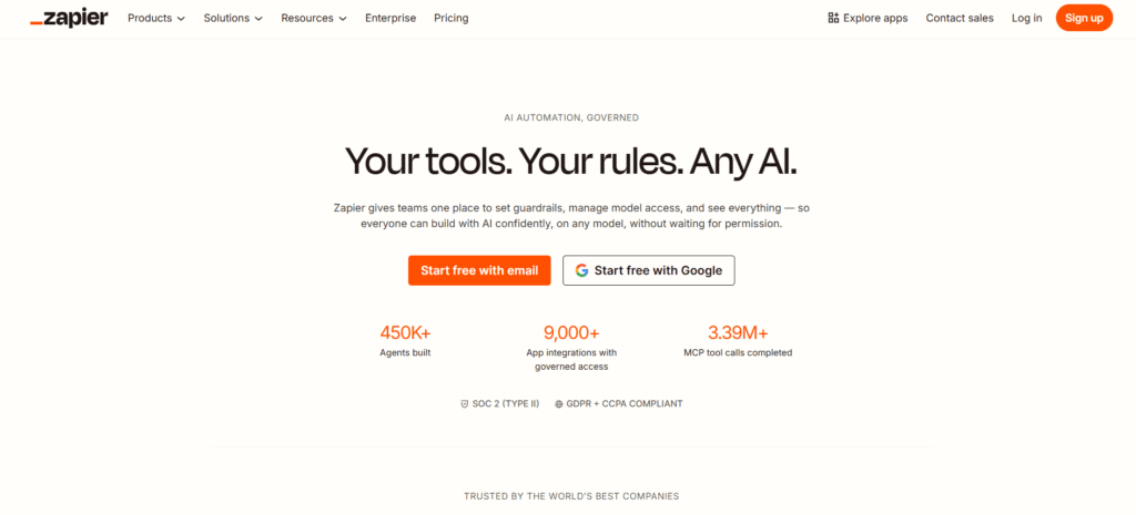 Zapier - Best for Connecting Your Entire Tech Stack