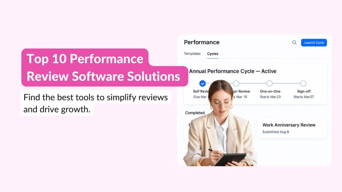 Top 10 Performance Review Software Solutions