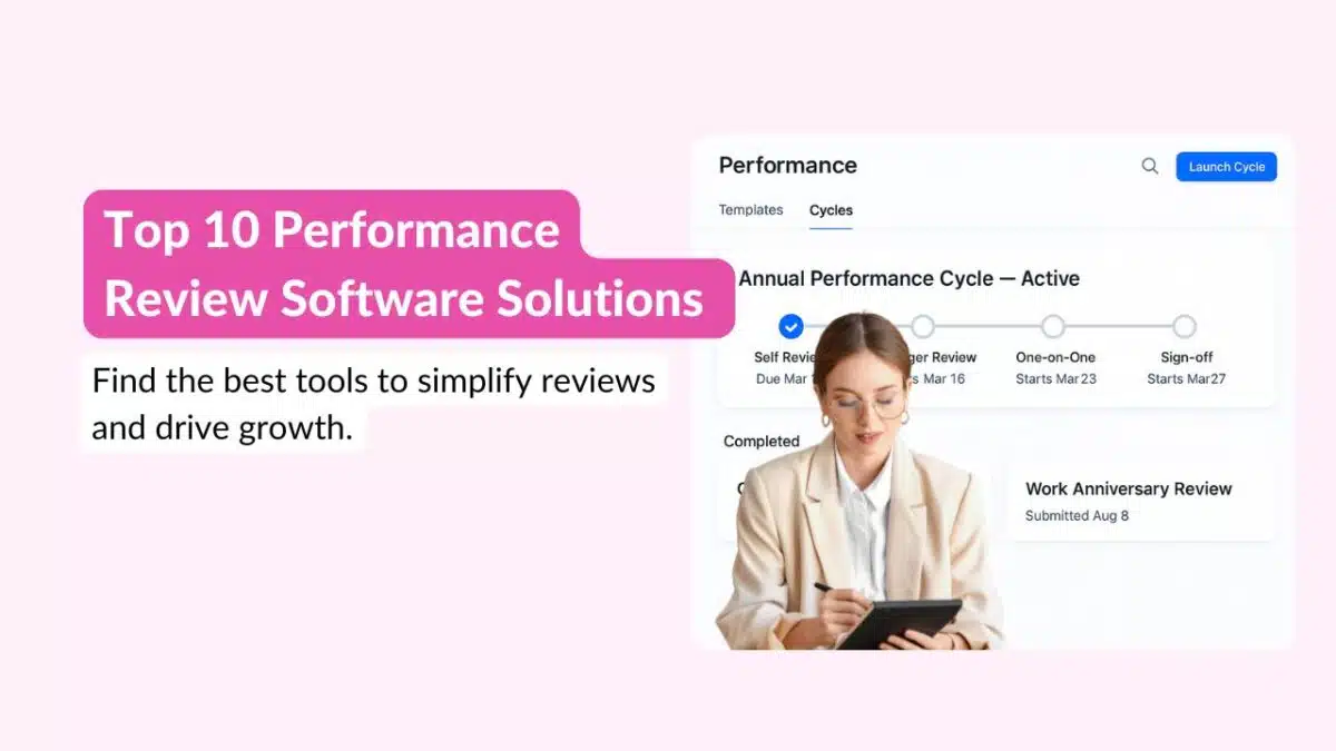 Top 10 Performance Review Software Solutions