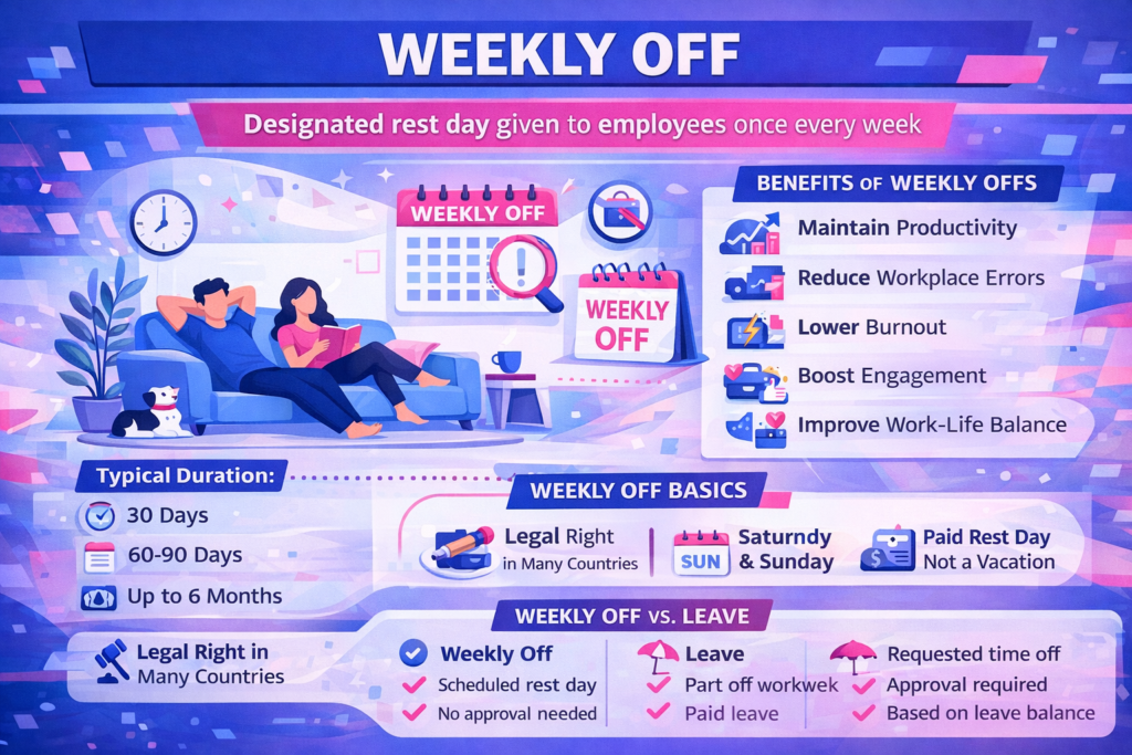 Put Off By Week Weekly Off
