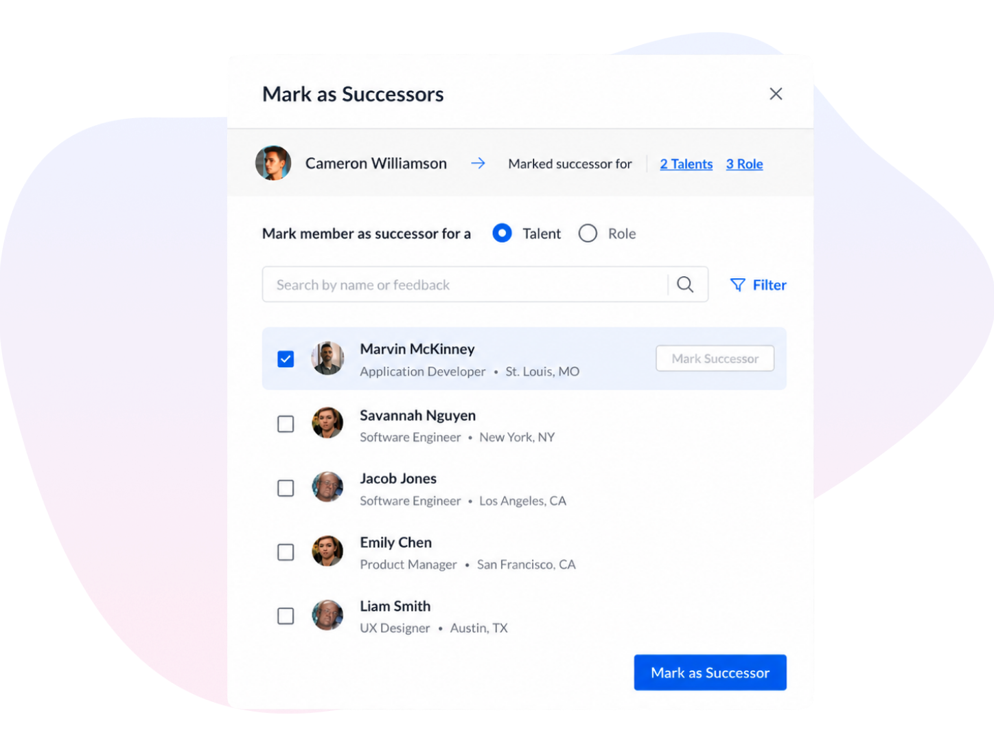 Marking Successors