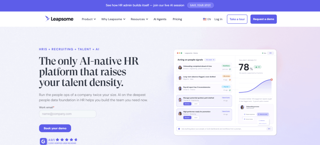 Leapsome Home Page