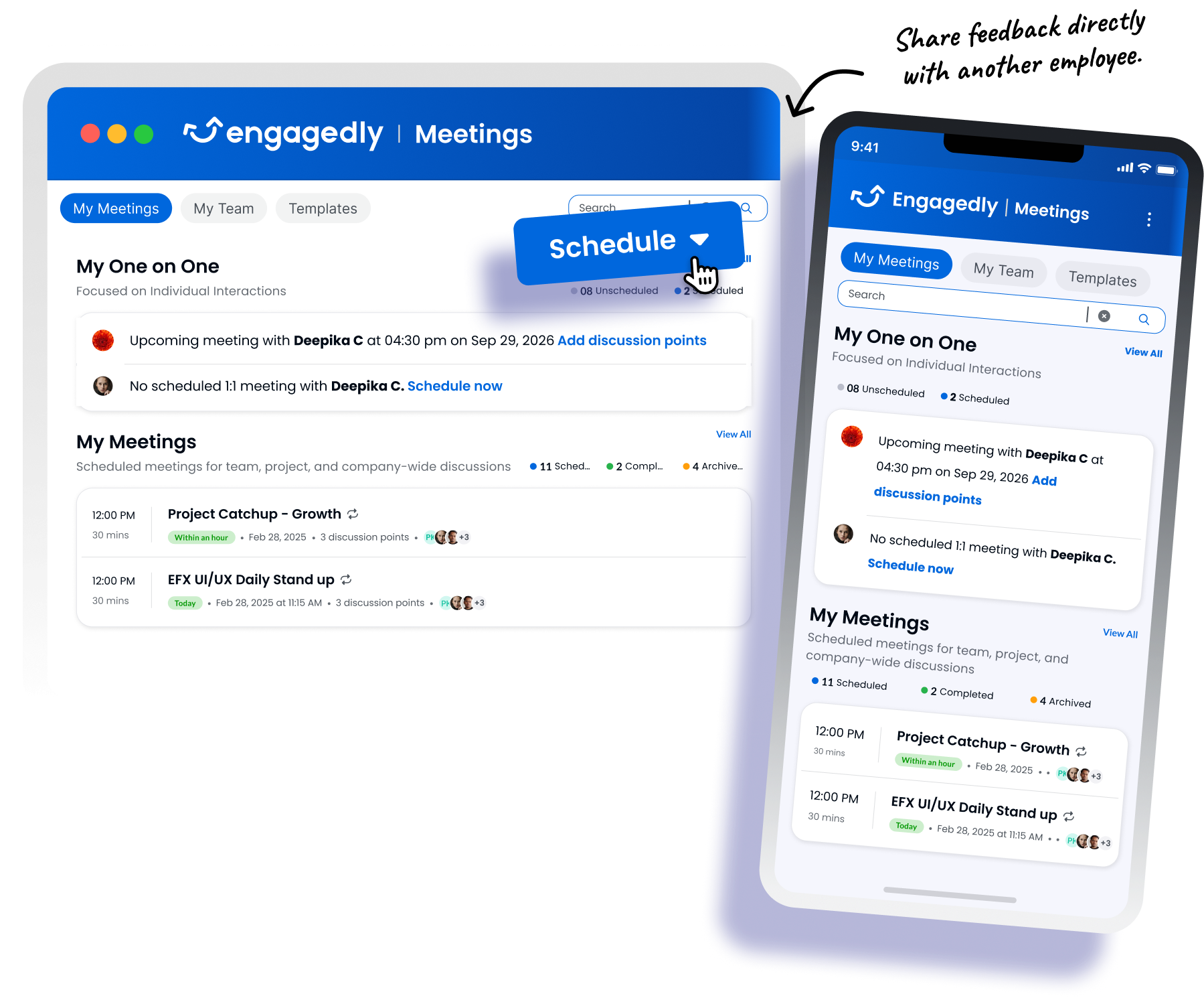 Engagedly Meetings Module